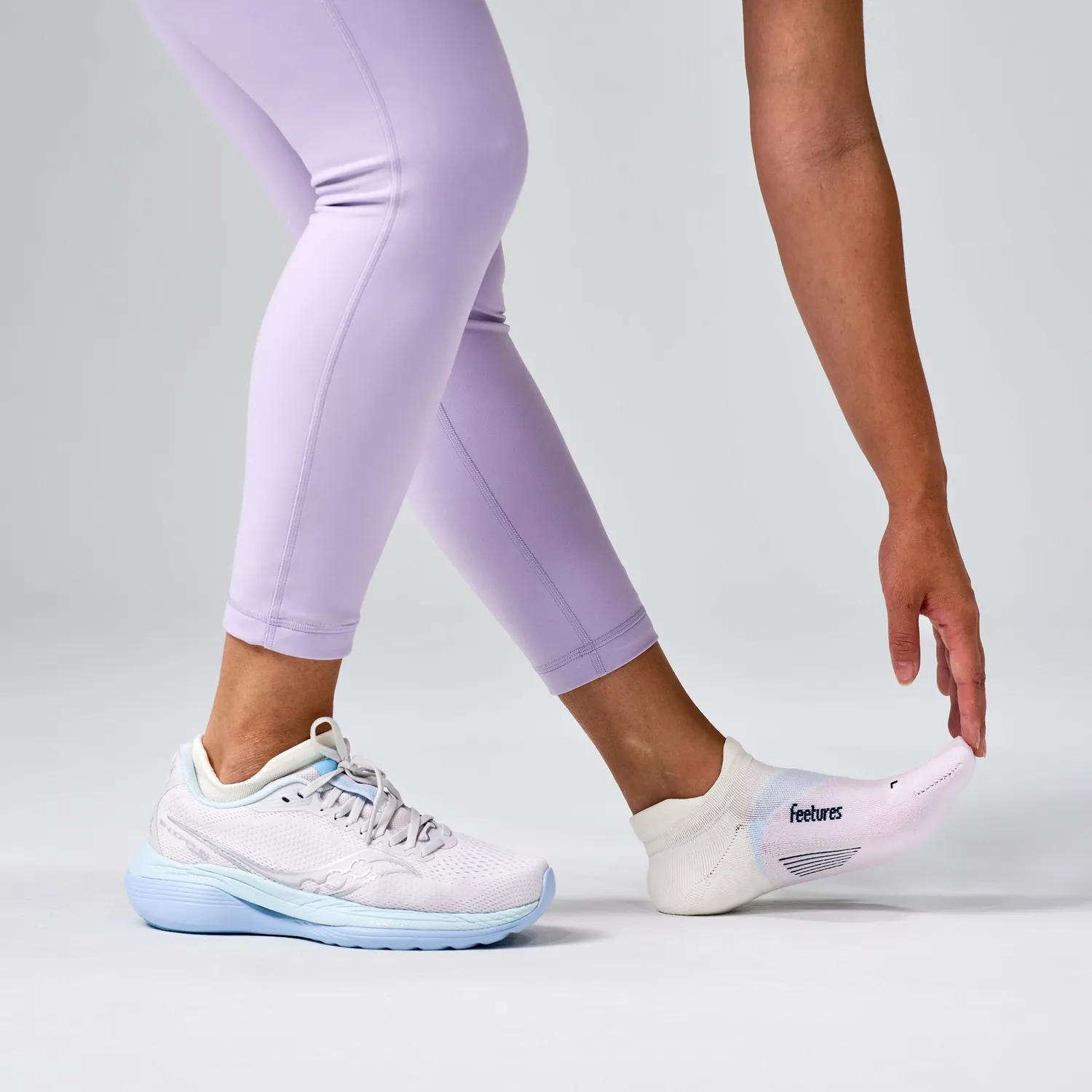 Feetures Elite Light Cushion Tab sokker arctic blue