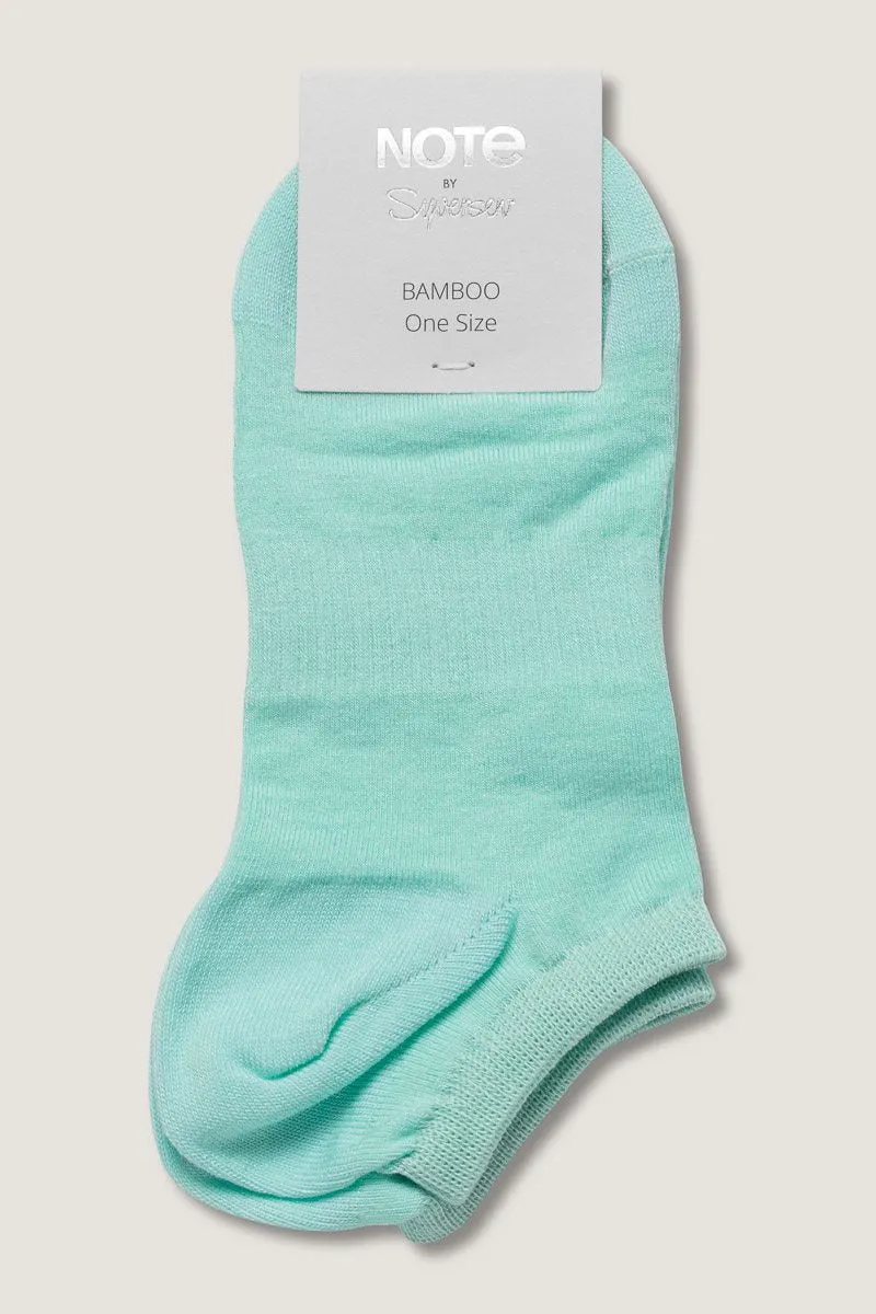 Note by Syversen Bamboo sneakersokk mint usynlig