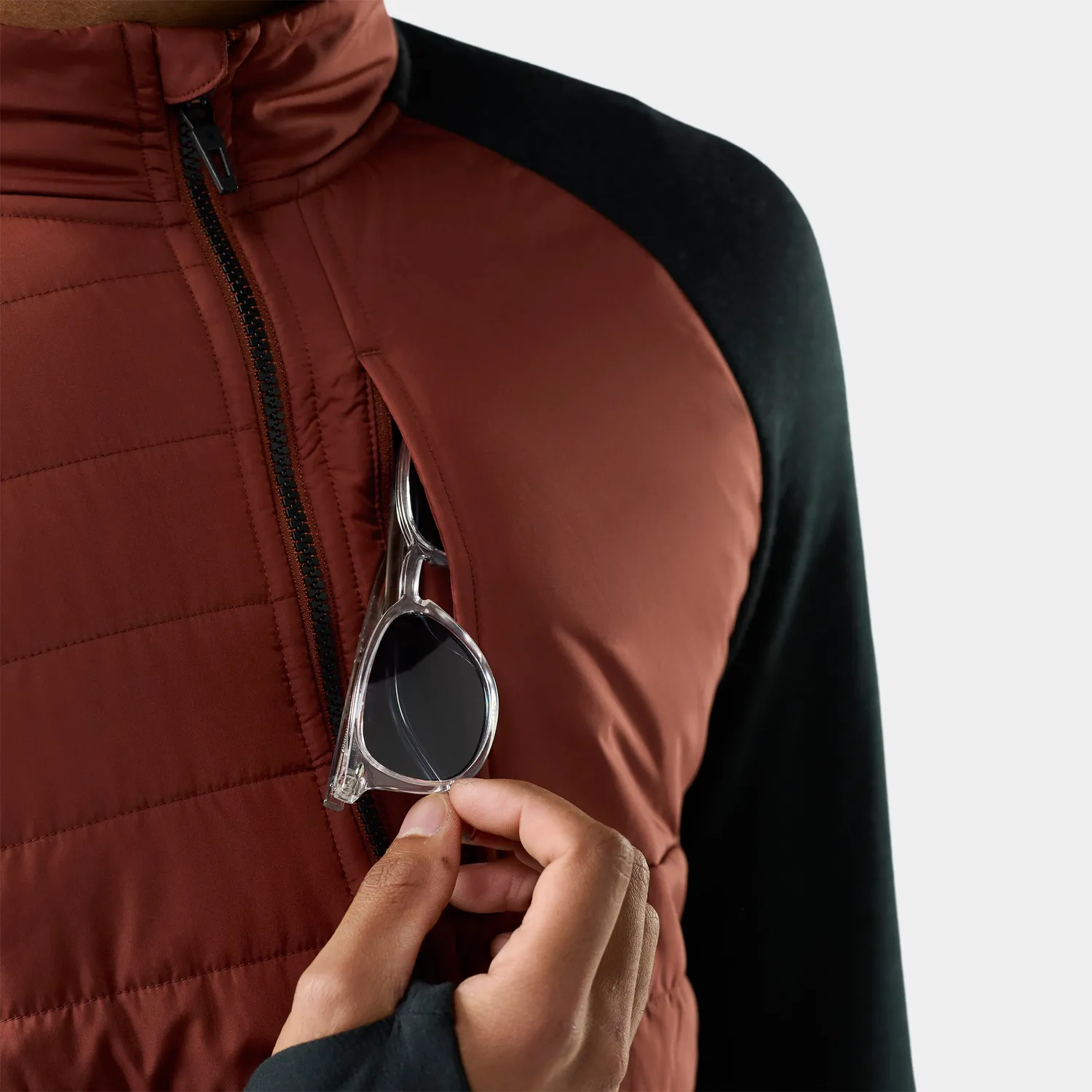 Smartwool Smartloft Hybrid Jacket jakke Burnt Sienna resirkulert ull
