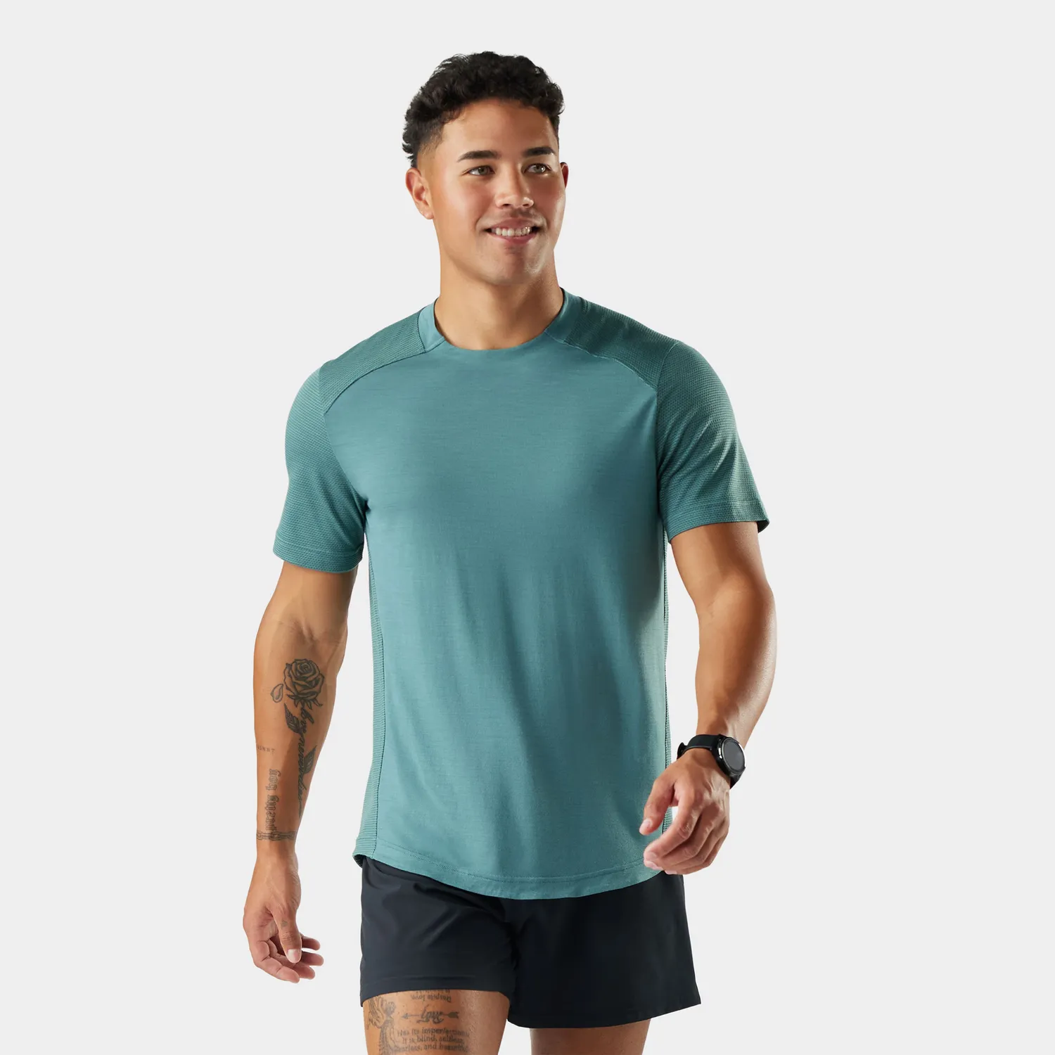 Smartwool Active Mesh Short Sleeve t-skjorte Dusty Teal pustende