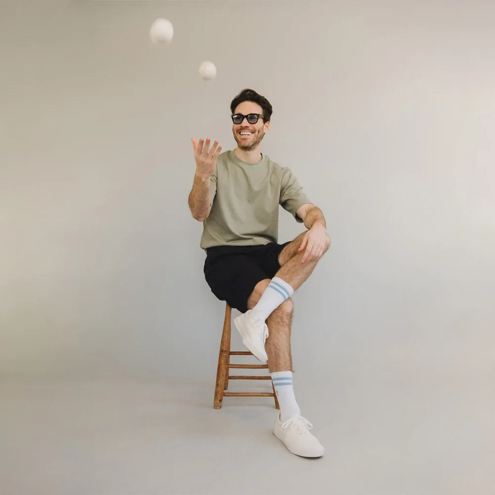 London Sock Company Retro Pastels II sokker 3-pakning hvit