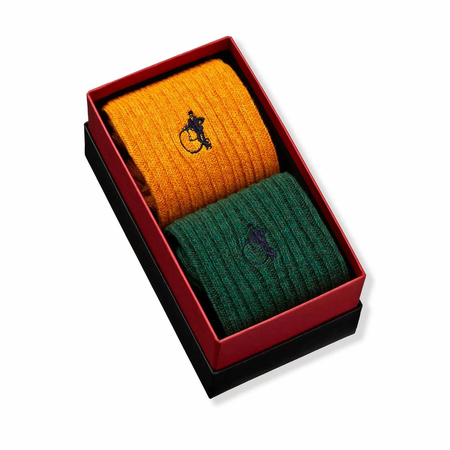 London Sock Company Holland Park bootsokker 2-pack grønn