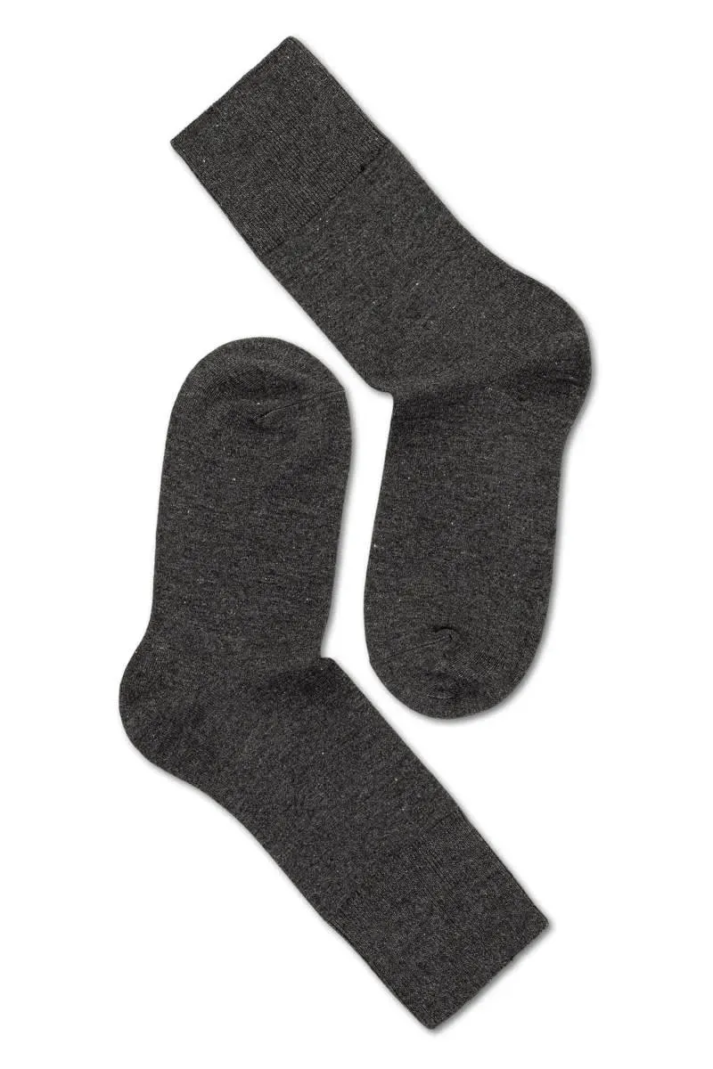 Note by Syversen Bamboo Comfort Top crewsokker antrasitt bambus