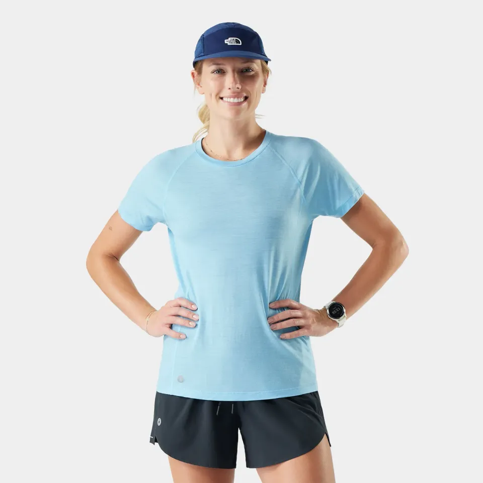 Smartwool Active Ultralite t-skjorte dame baltic sea ull
