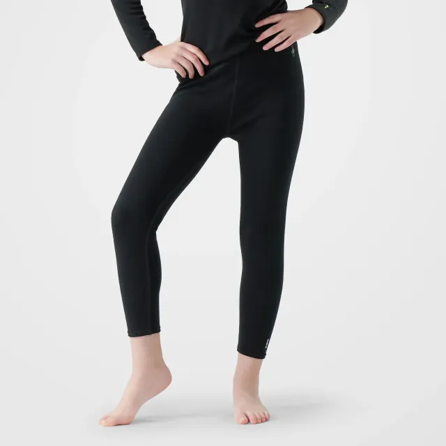 Smartwool Classic Thermal ullbukse barn svart merino