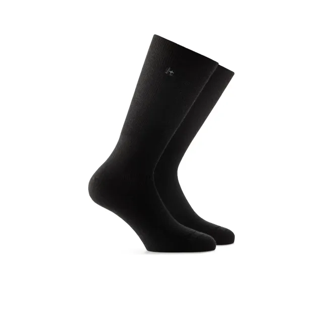 Rohner Diabetic Wool Socks Wide diabetessokker svart