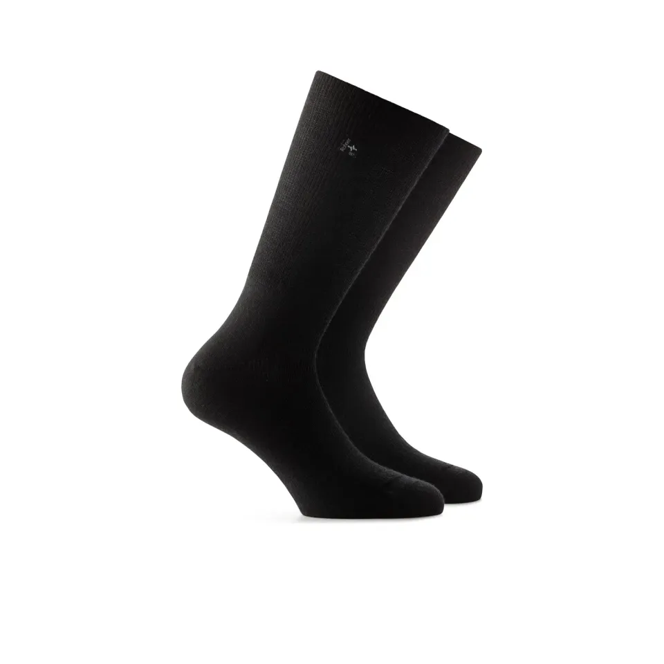 Rohner Diabetic Wool Socks Wide diabetessokker svart