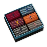 London Sock Company Shaken & Stirred sokker 6-par houndstooth