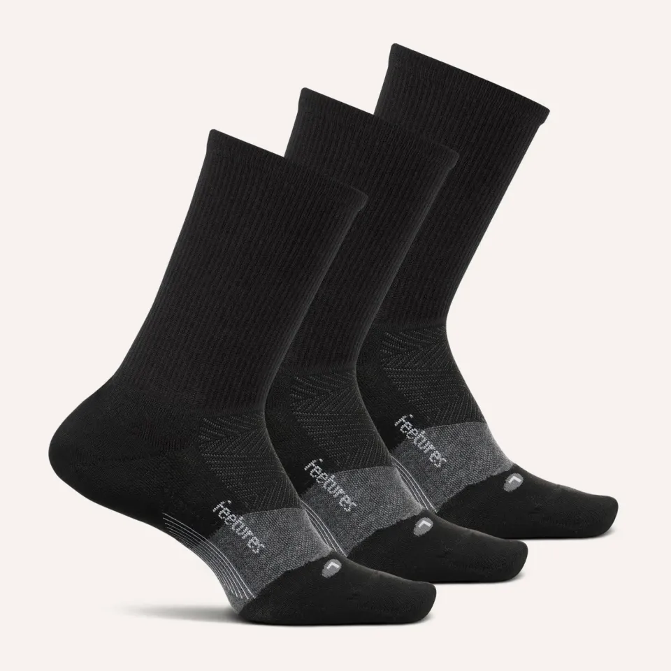 Feetures Merino 10 Max Cushion minicrew sokker 3-pk ull