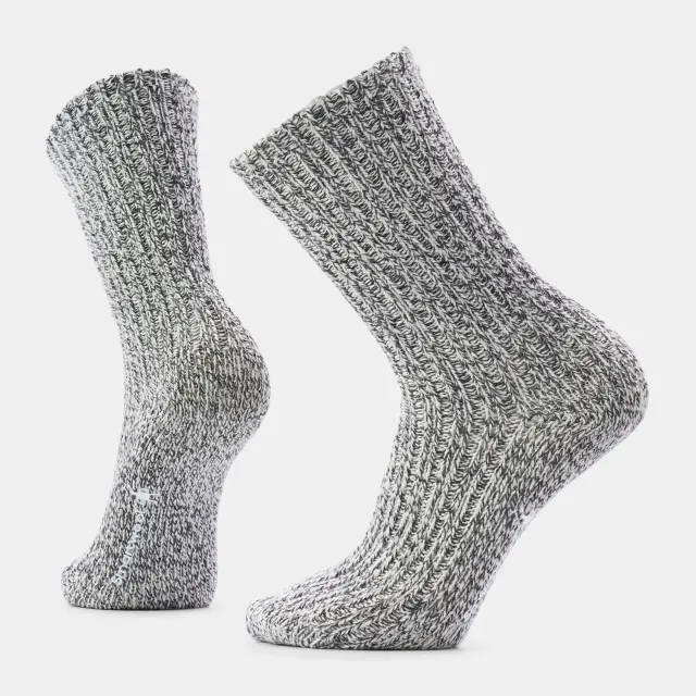 Smartwool Everyday Cozy Heritage Rib Crew sokker Charcoal M merino
