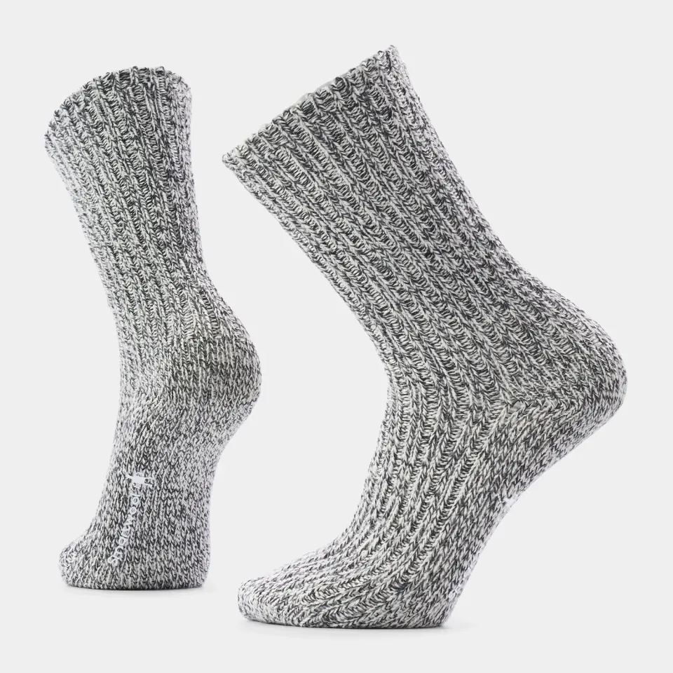 Smartwool Everyday Cozy Heritage Rib Crew sokker Charcoal M merino