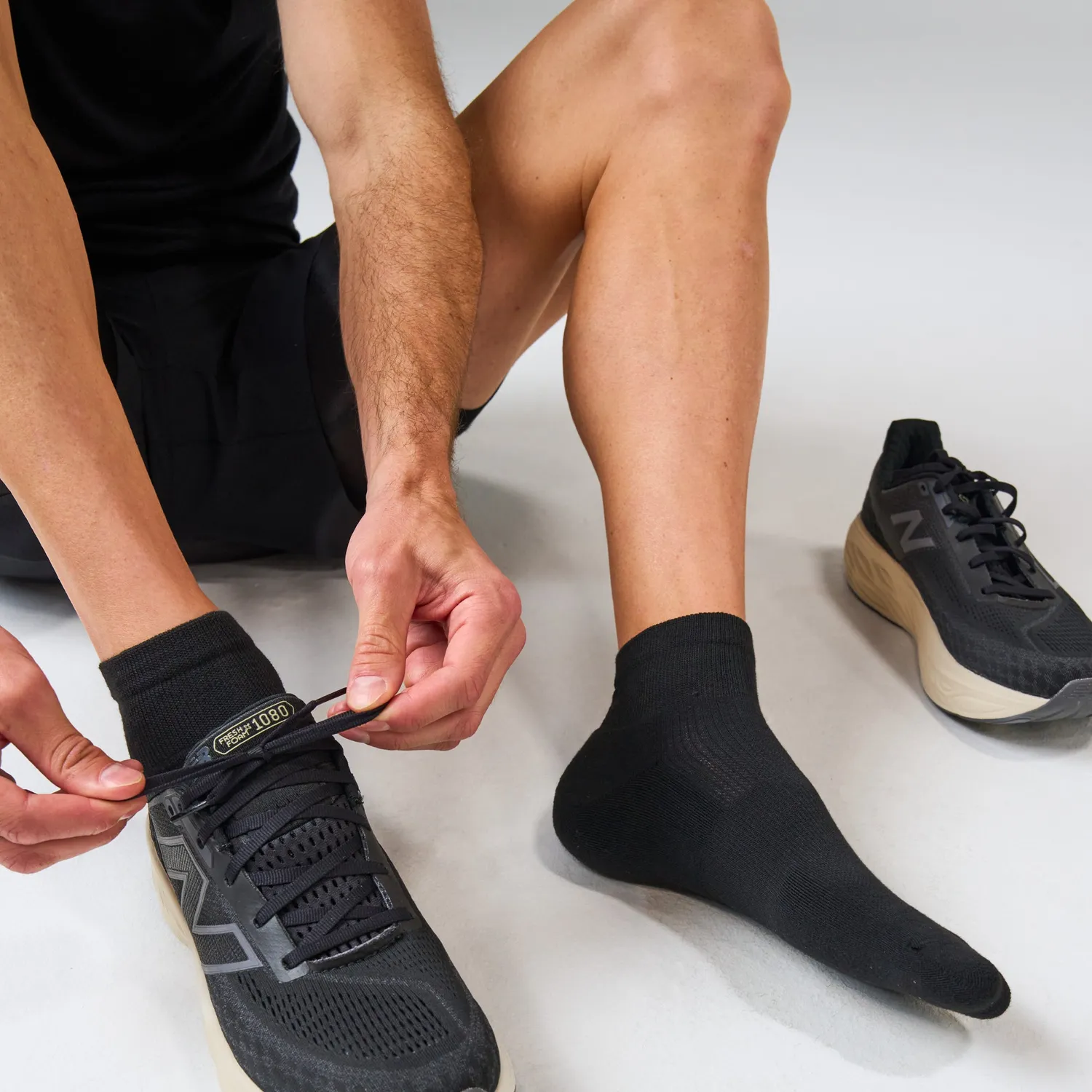 Feetures Therapeutic Max Cushion Quarter sokker Hvit