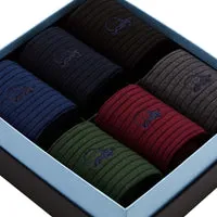 London Sock Company Traditional Set sokker 6-pak klassisk