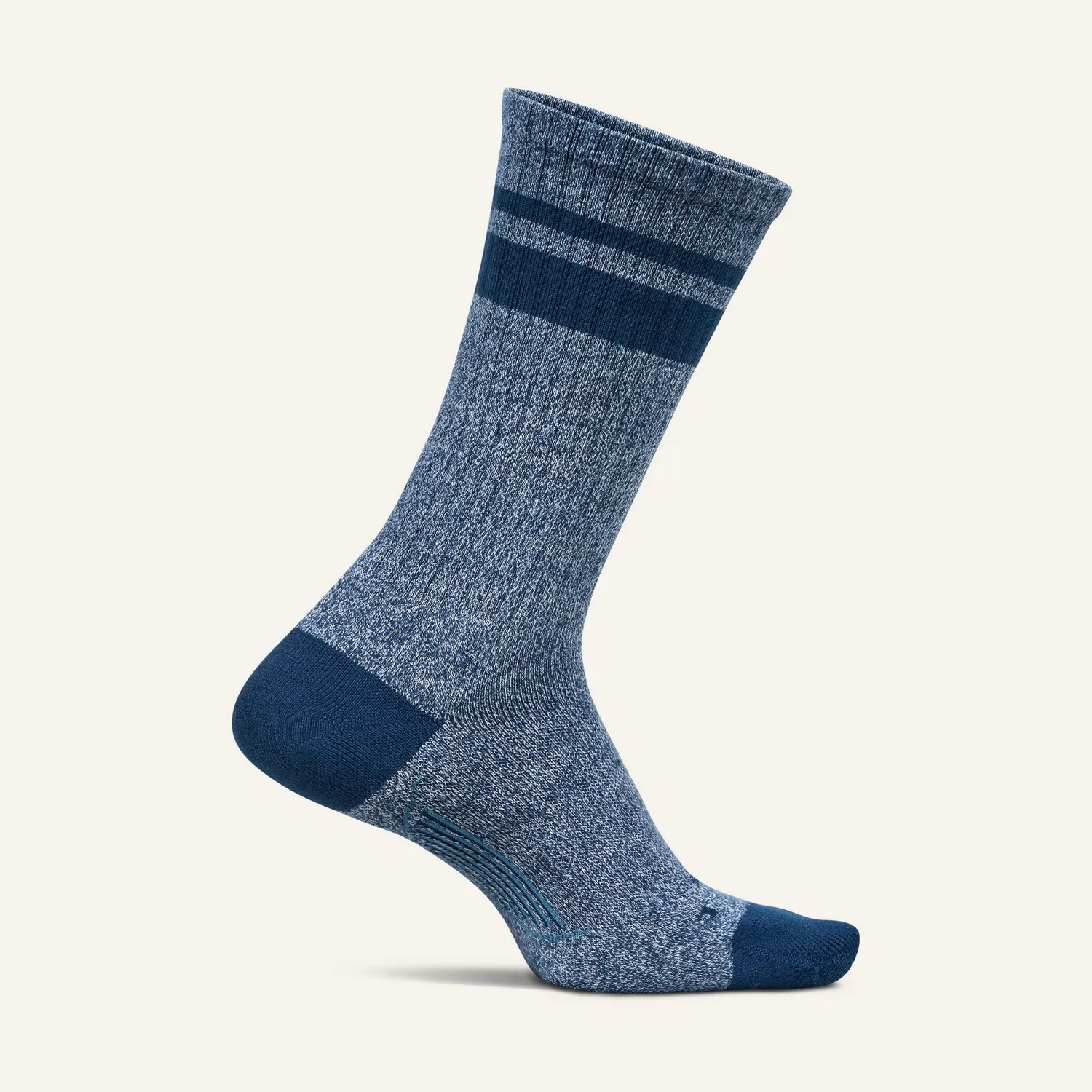 Feetures Everyday Max Cushion Crew herresokk Anytime Black