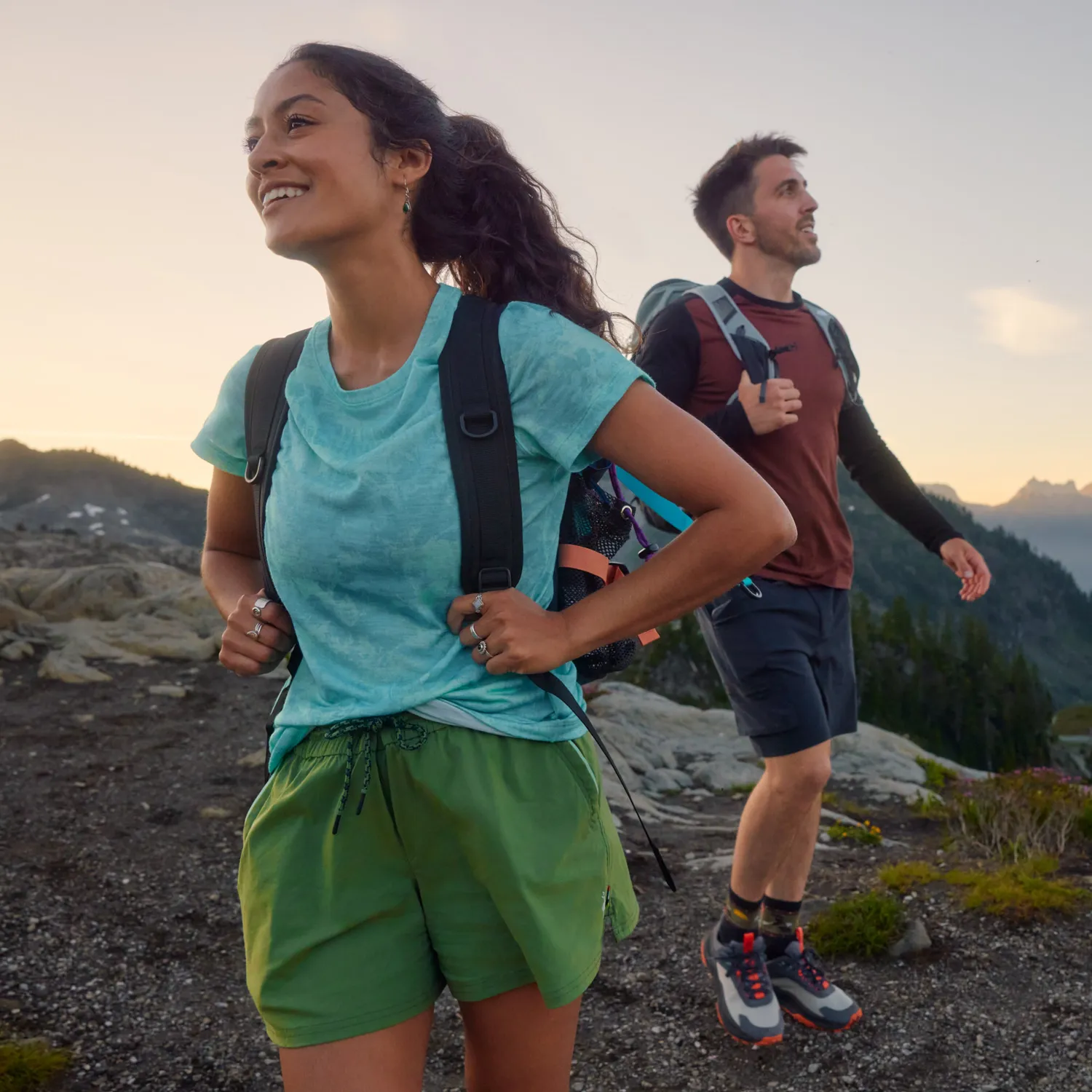 Smartwool Merino Hike dameshorts grønn 4" ull