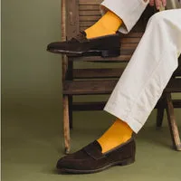 London Sock Company Simply Sartorial Mustard sokker 1 par sennepsgul bomull