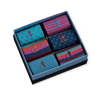 London Sock Company Spotlight Collection sokker 6-pak striper