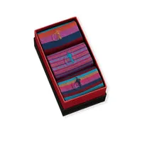 London Sock Company Sunset Stripes sokker 3-pak stripet