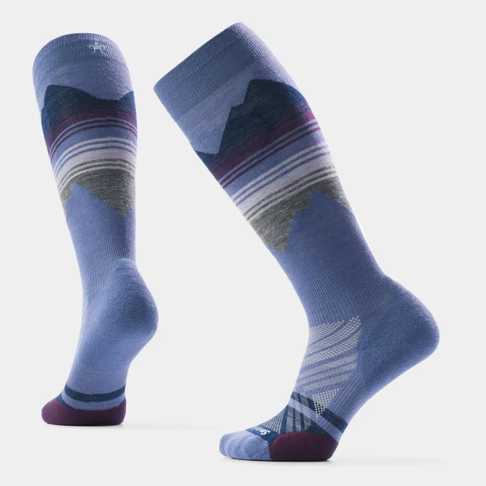 Smartwool Ski Pattern OTC skisokk Nightfall Blue merino