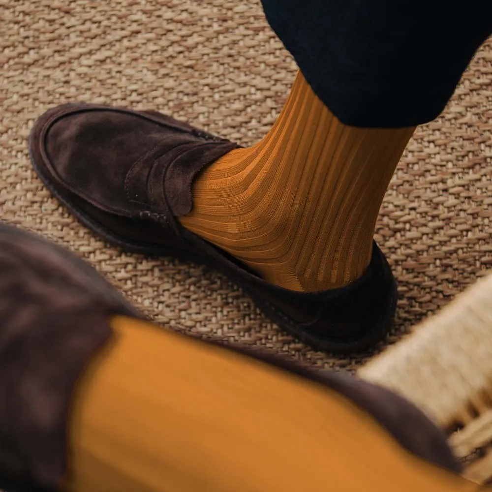 London Sock Company Dash of Class Dijon sokker 6-pak gul
