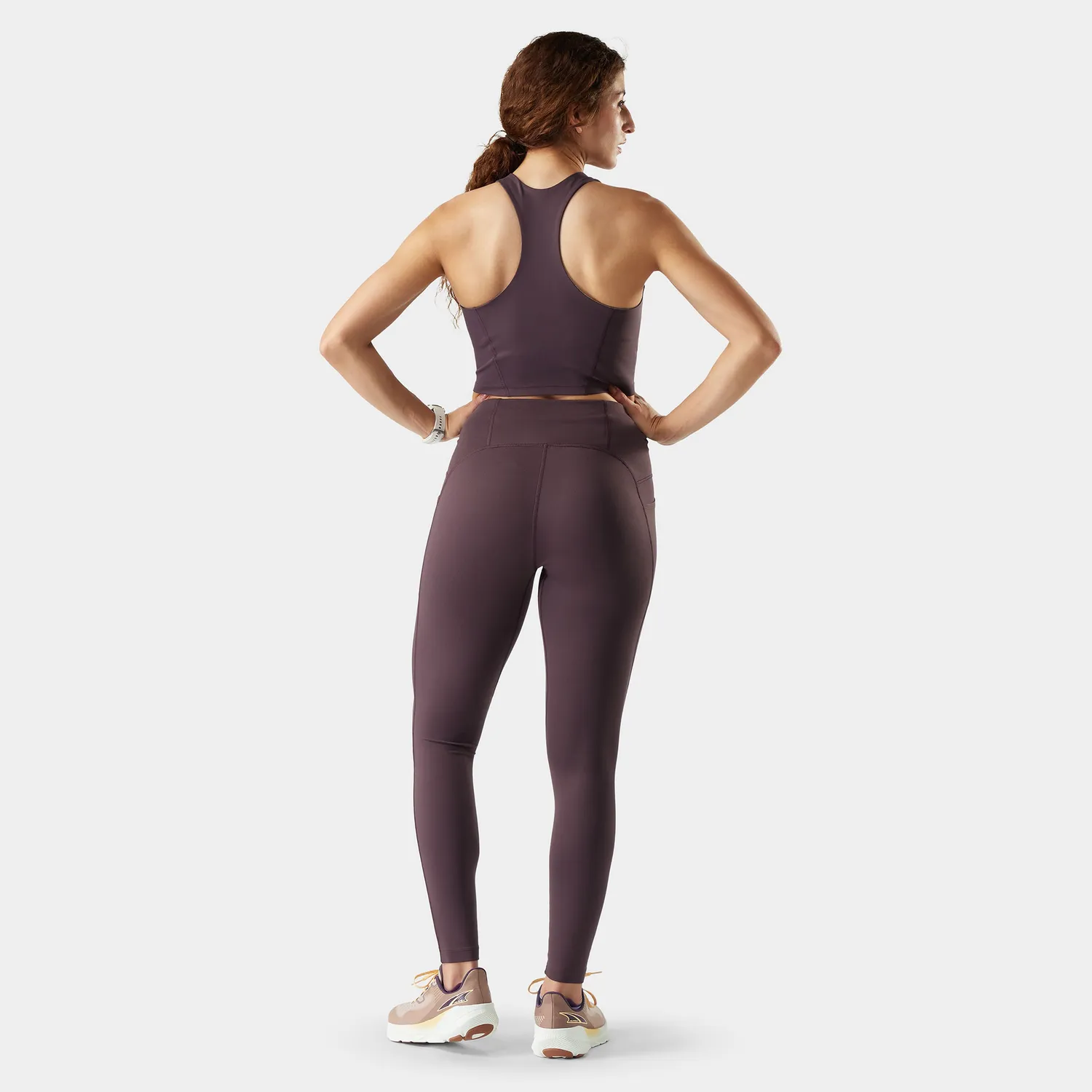 Smartwool Active Crop Bra sports-bh Mink lav støtte