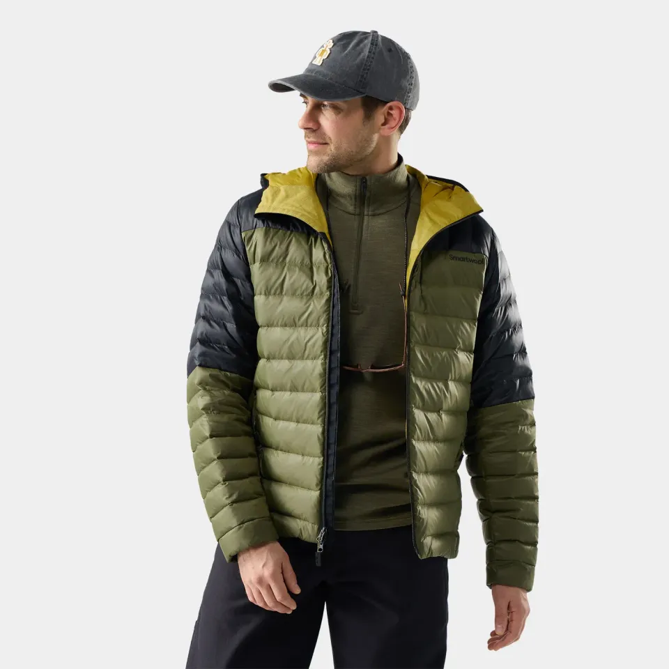 Smartwool Winterloft Hooded Jacket boblejakke Winter Moss dun
