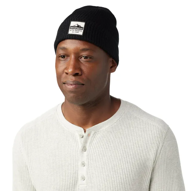 Smartwool Patch Beanie lue svart merino
