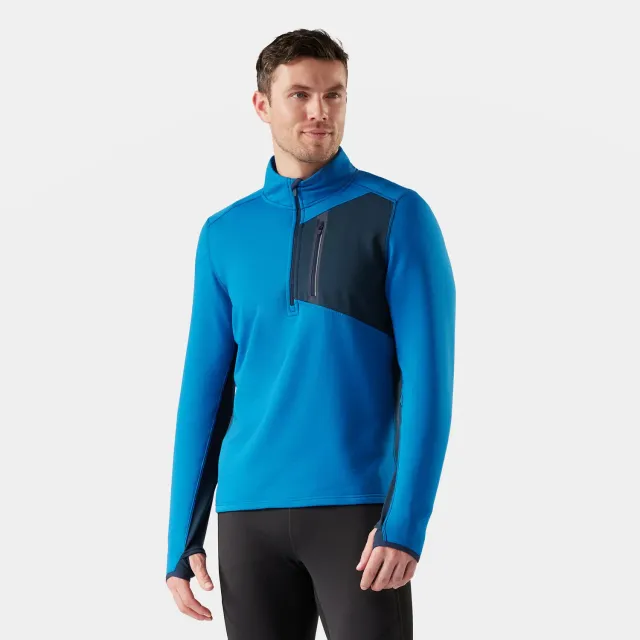 Smartwool Active Fleece 1/2 Zip genser Nival Blue stretch