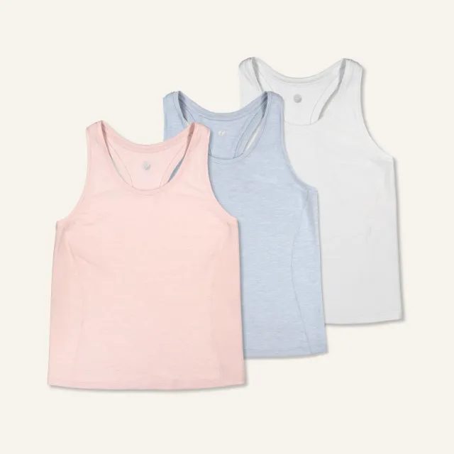 Feetures Stride Flex Tank singlet dame svart miks 3-pk pustende