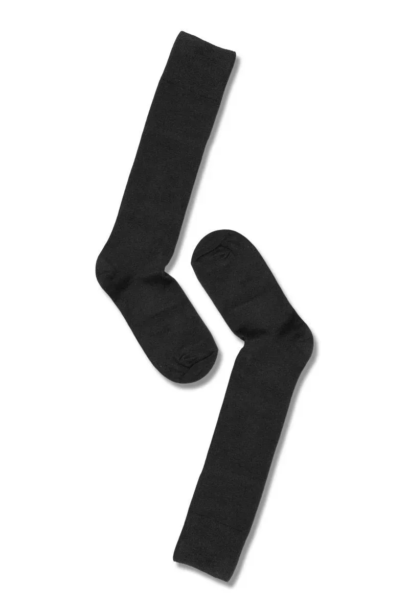 Note By Syversen Bamboo Knee High knestrømpe sort
