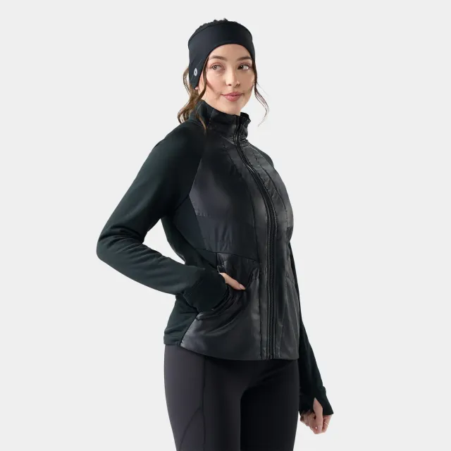 Smartwool Smartloft Hybrid jakke svart dame ull