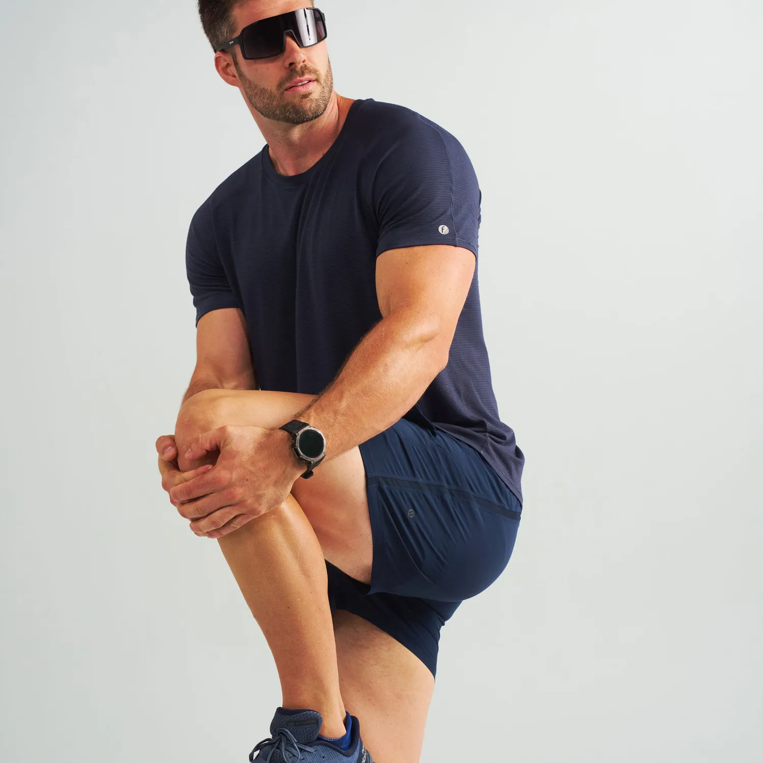 Feetures Stride Flex Tee t-skjorte herre svart miks 3-pk myk