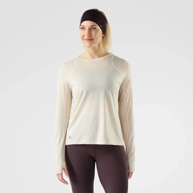 Smartwool Active Long Sleeve treningsgenser Almond merinoull
