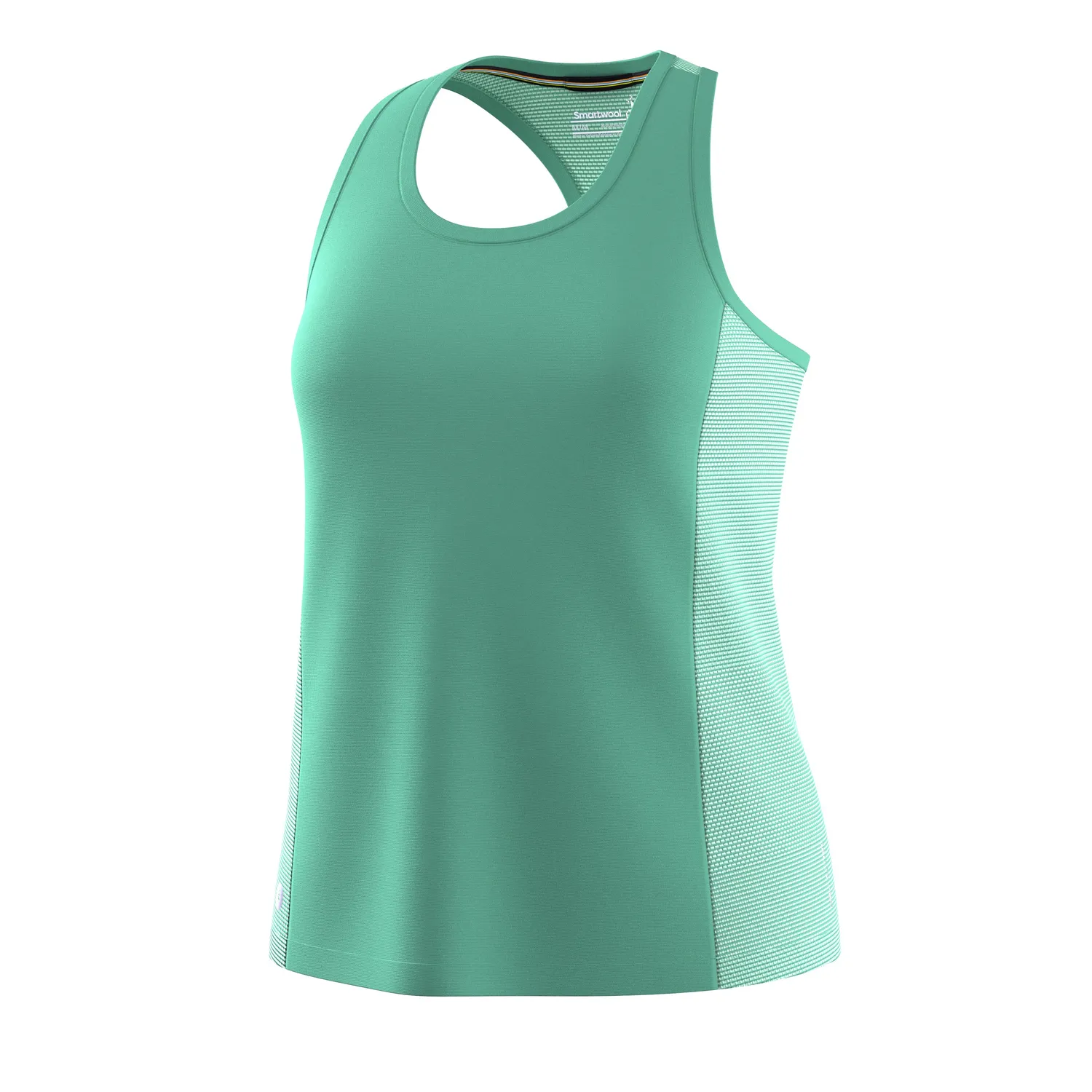 Smartwool Active Mesh Racerback singlet zen green merino