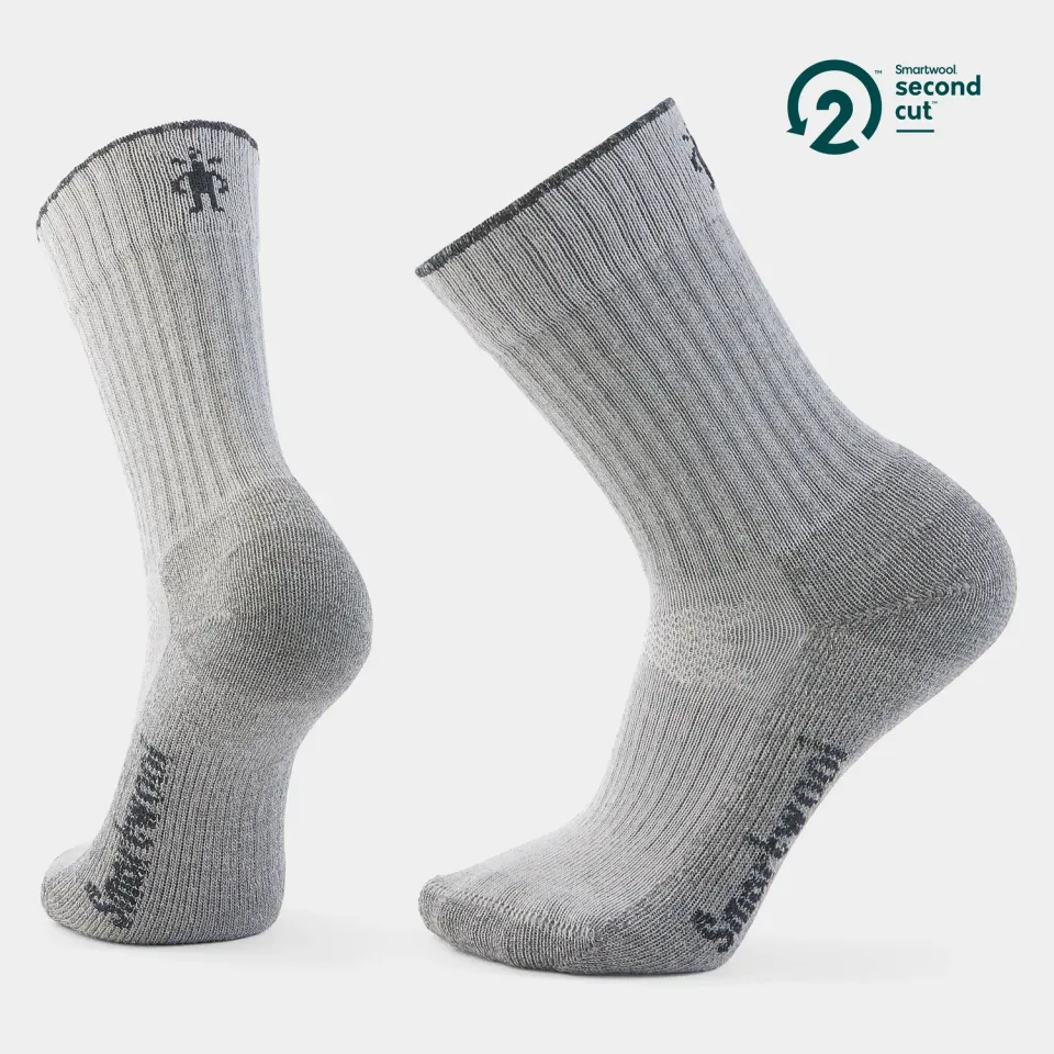 Smartwool Hike Classic Second Cut Crew tursokker Light Gray resirkulert