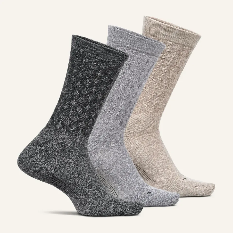 Feetures Everyday Max Cushion Crew sokker 3-pack dame
