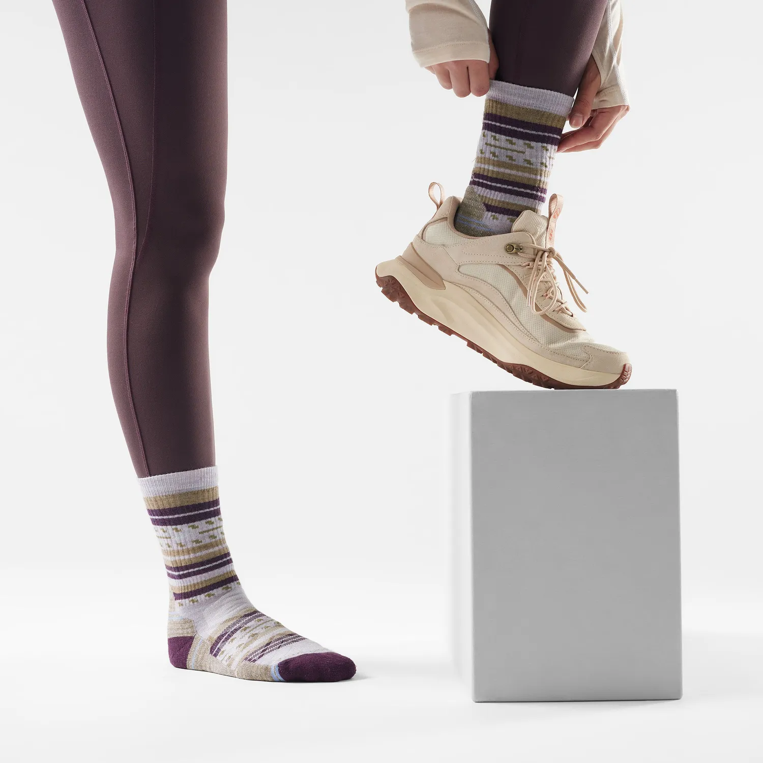 Smartwool Hike Margarita tursokker lilla ull dame