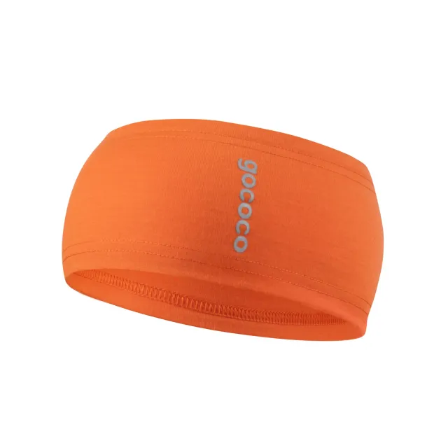 Gococo pannebånd merinoull tynt orange