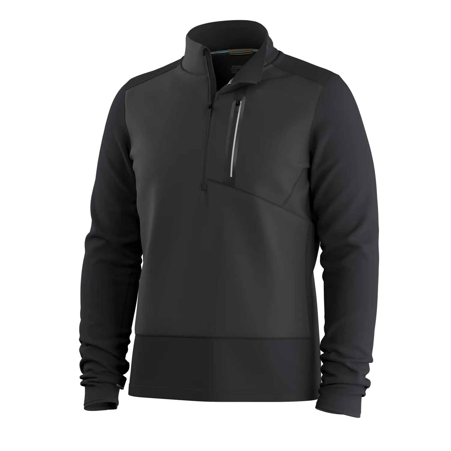 Smartwool Active Fleece Wind 1/2 Zip fleecegenser vindtett Black