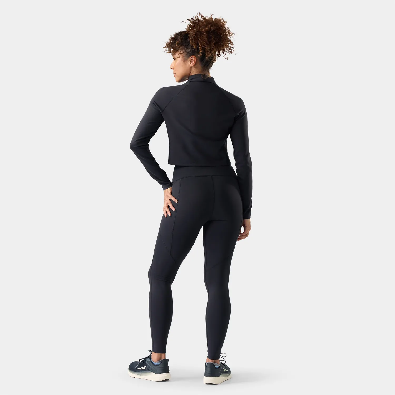 Smartwool Active Movement Mock Neck genser black ull