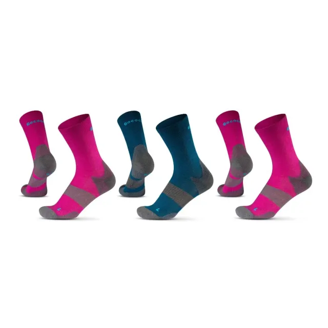 Gococo Technical Cushion High Wool sokker 3-pack fuchsia