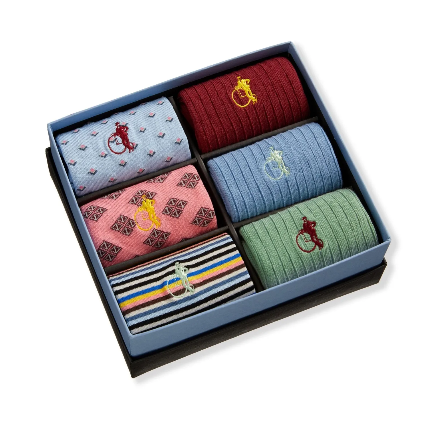 London Sock Company Spotlight Collection II sokker 6-pak gaveeske