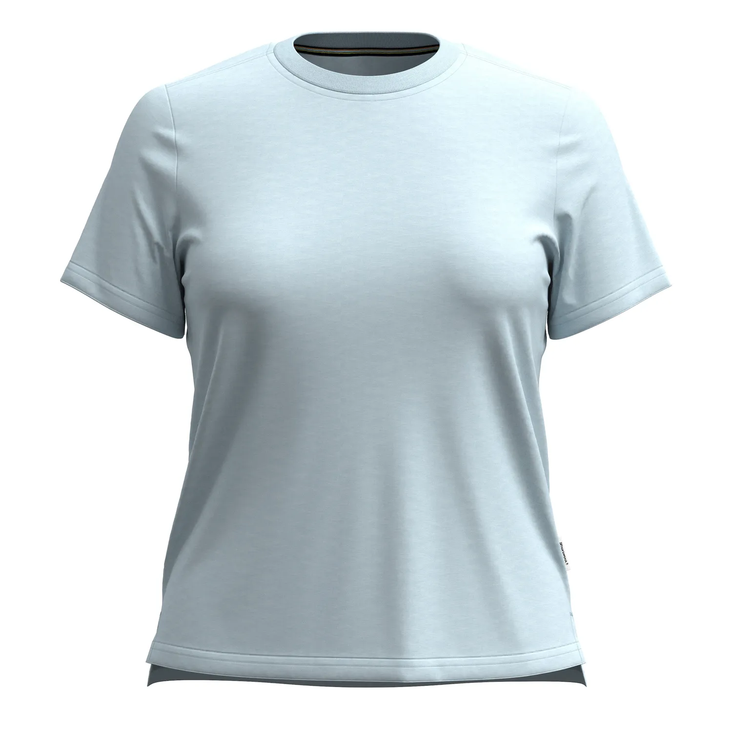 Smartwool Perfect Crew t-skjorte dame winter sky heather bomull