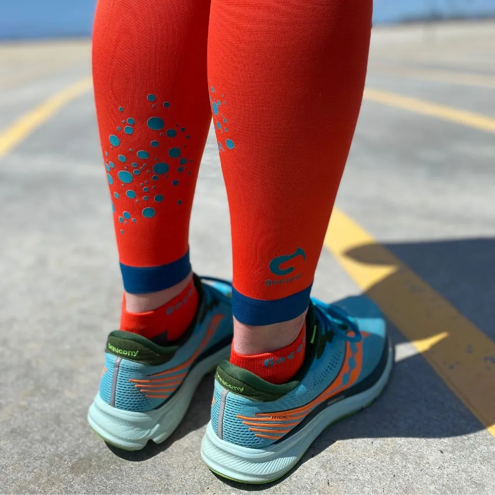Gococo Calf Sleeves Superior leggsleeves rødoransje