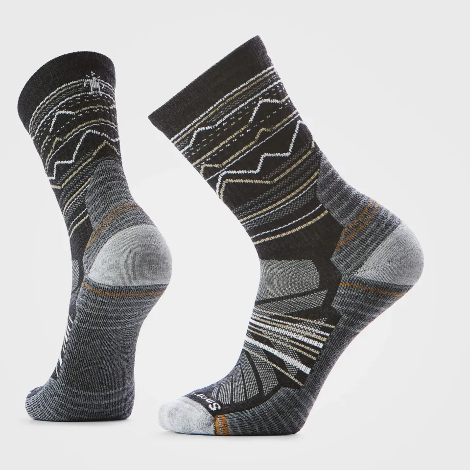 Smartwool Hike Mountain Range tursokker charcoal lett
