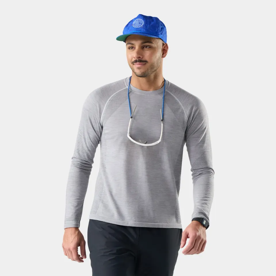 Smartwool Seamless Top trøye langermet Light Gray merino