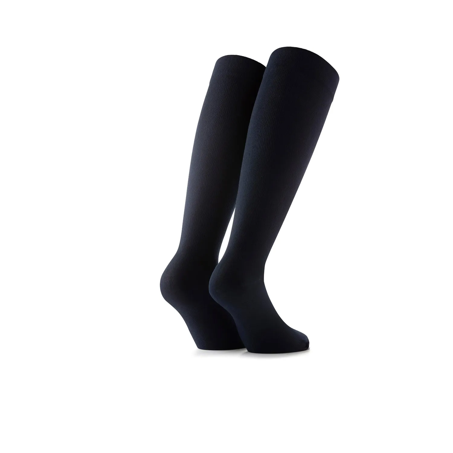 Rohner Compression Everyday kompresjonssokker svart lett trykk