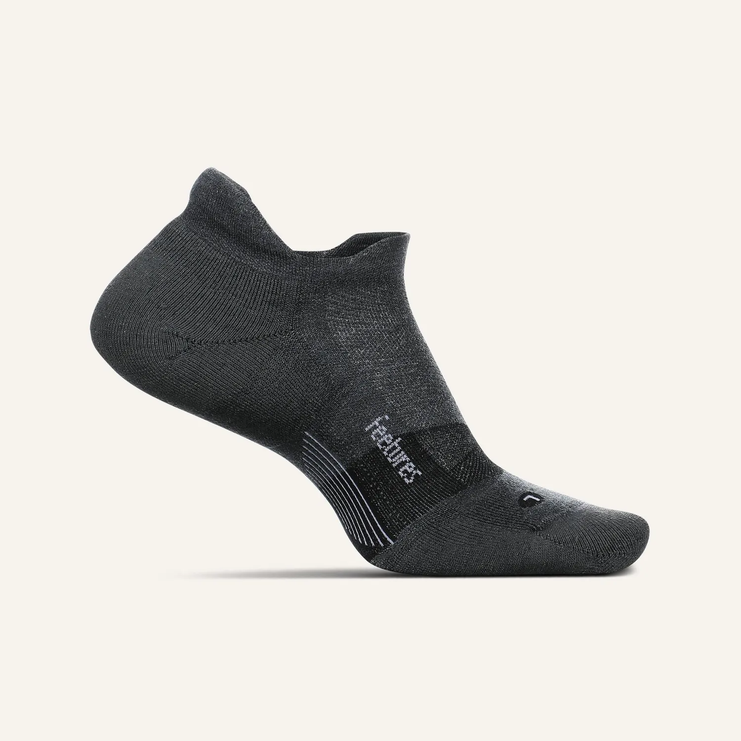 Feetures Merino 10 Max Cushion Tab sokker grå ankel