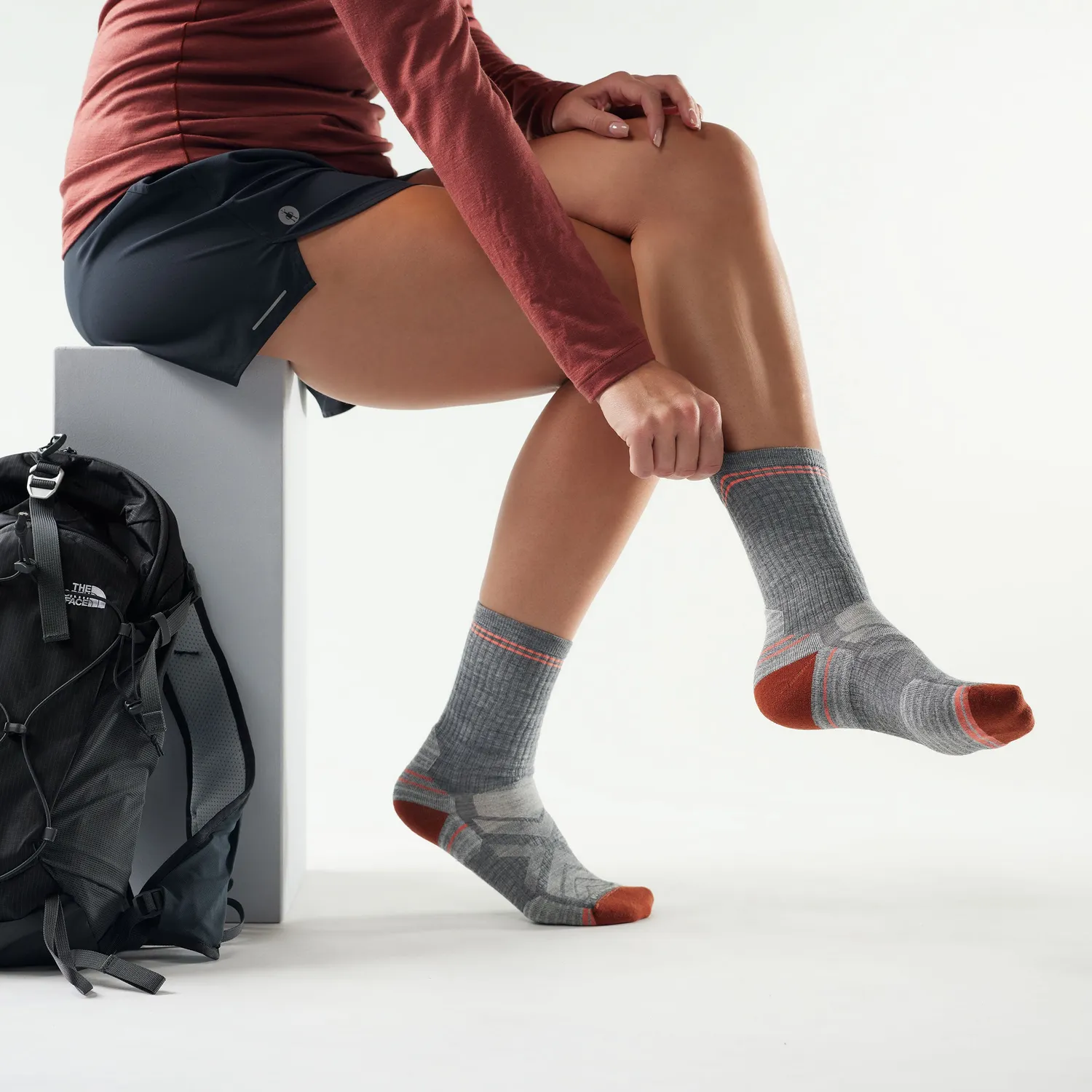 Smartwool Hike Crew tursokker Medium Gray merinoull