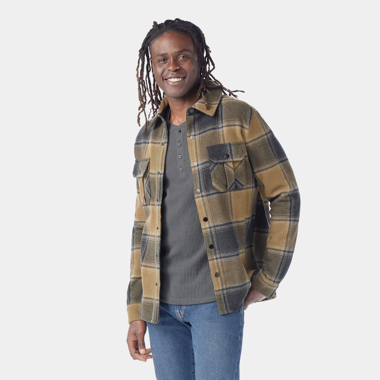Smartwool Anchor Line Shirt Jacket skjortejakke Winter Moss Plaid ull